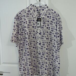 New HPU High Point University Graphic print Prowler Purple Panther Summer Shirt